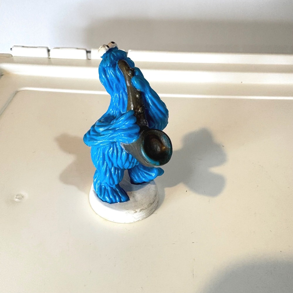 Wilton Jim Henson Sesame Street Cookie Monster Saxophone Figure 2113-3460 Blue